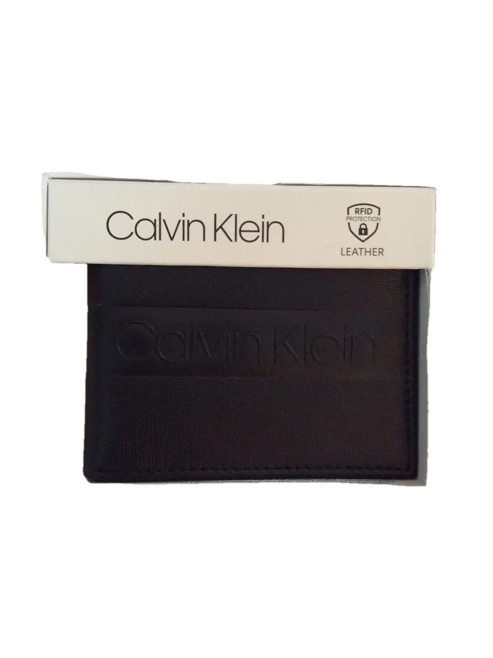 Calvin Klein Men’s Black Leather Wallet RFID